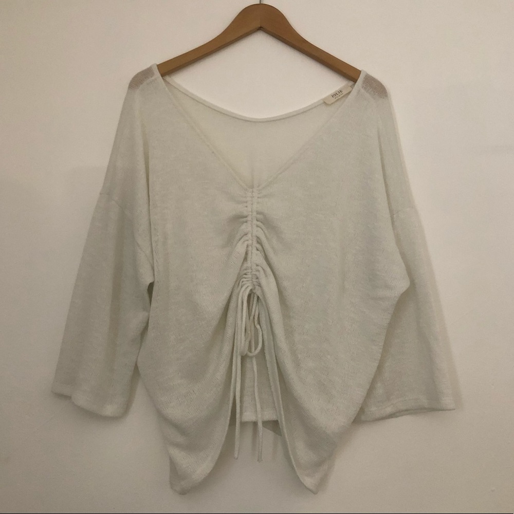 Adjustable Front Lightweight V-Neck Tunic